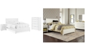Furniture Tribeca White 3-Piece Bedroom Set (California King Bed, Nightstand, Drawer Chest)